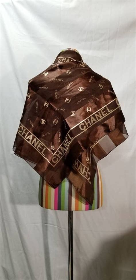 chanel scarf brown|Chanel scarf men.